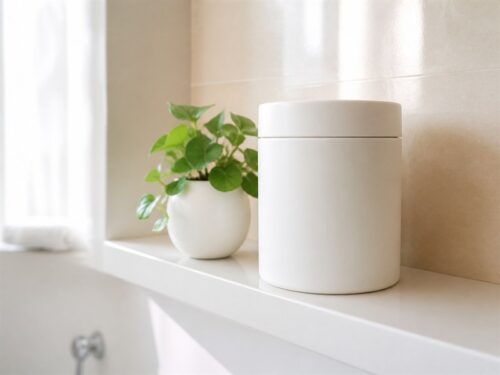 バスルームのシンプルなケア用品