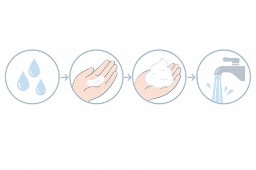 洗顔の4つの手順